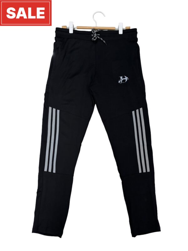 black gym trackpants